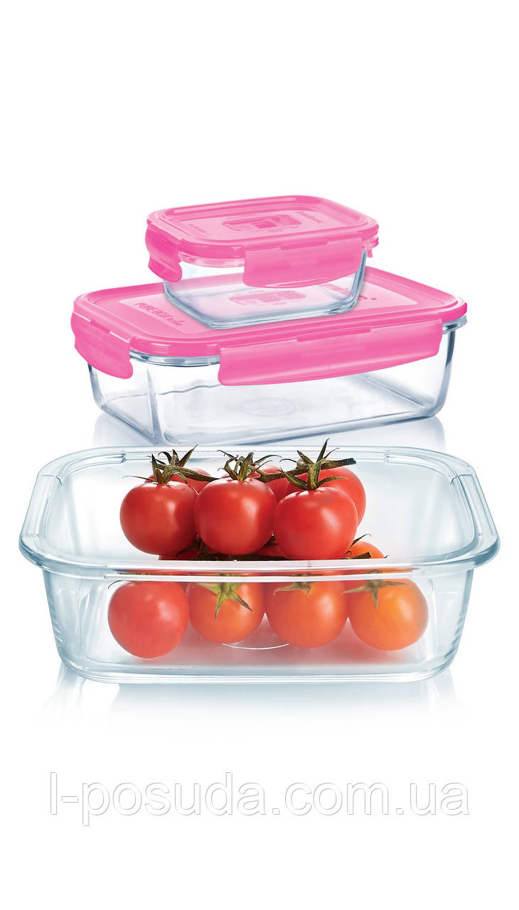 Набір контейнерів із сумкою LUMINARC PURE BOX ACTIVE, 3 шт. (6529086), фото 1