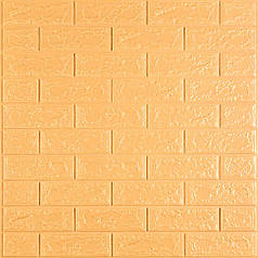 3D панель самоклеюча 700х770х5мм цегла Жовто-пісочний (009-5) SW-00000028