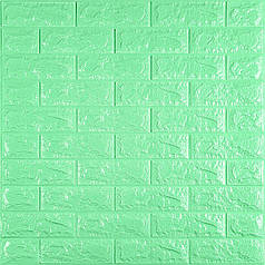 3D панель самоклеюча 700х770х7мм цегла М'ятний (012-7) SW-00000050