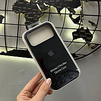 Чохол Silicone Case з мікрофіброю для iPhone 17 Pro Max,чохол-бамбер для Айфон 17 Про Макс (колір:чорний)