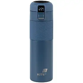Термос з термодатчиком Kite 450 мл, K25-1227-2 синій