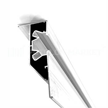 2-рівневий "ПЛ 75" + вставка. Профіль алюмінієвий для натяжних стель