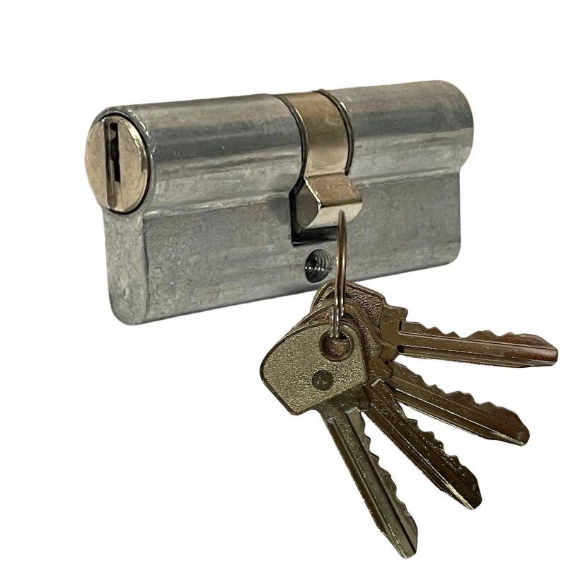 Циліндр Аріко 70 мм 4 ключі (врізний)  ключ-ключ, фото 1