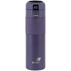 Термос з термодатчиком Kite 450 мл, K25-1227-3 фіолетовий