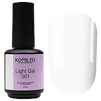 Рідкий гель з пензликом Light Gel 001 Komilfo, 15 мл