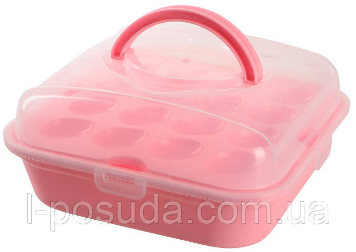 Контейнер Violet House 0049 SOFT PINK на 32 шт (7006074), фото 1