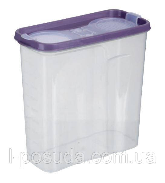 Контейнер для сипучих Violet House Transparent, 2.5 л (6768553), фото 1