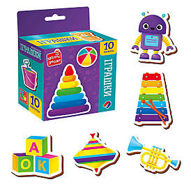 Набір магнітів "Іграшки" VT3106-33 (30) "Vladi Toys", 10 магнітів, в коробці