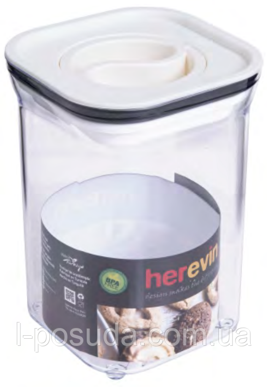 Контейнер HEREVIN Canister-Vacuum Lid-White 1.1 л (161214-004) (7053587), фото 1