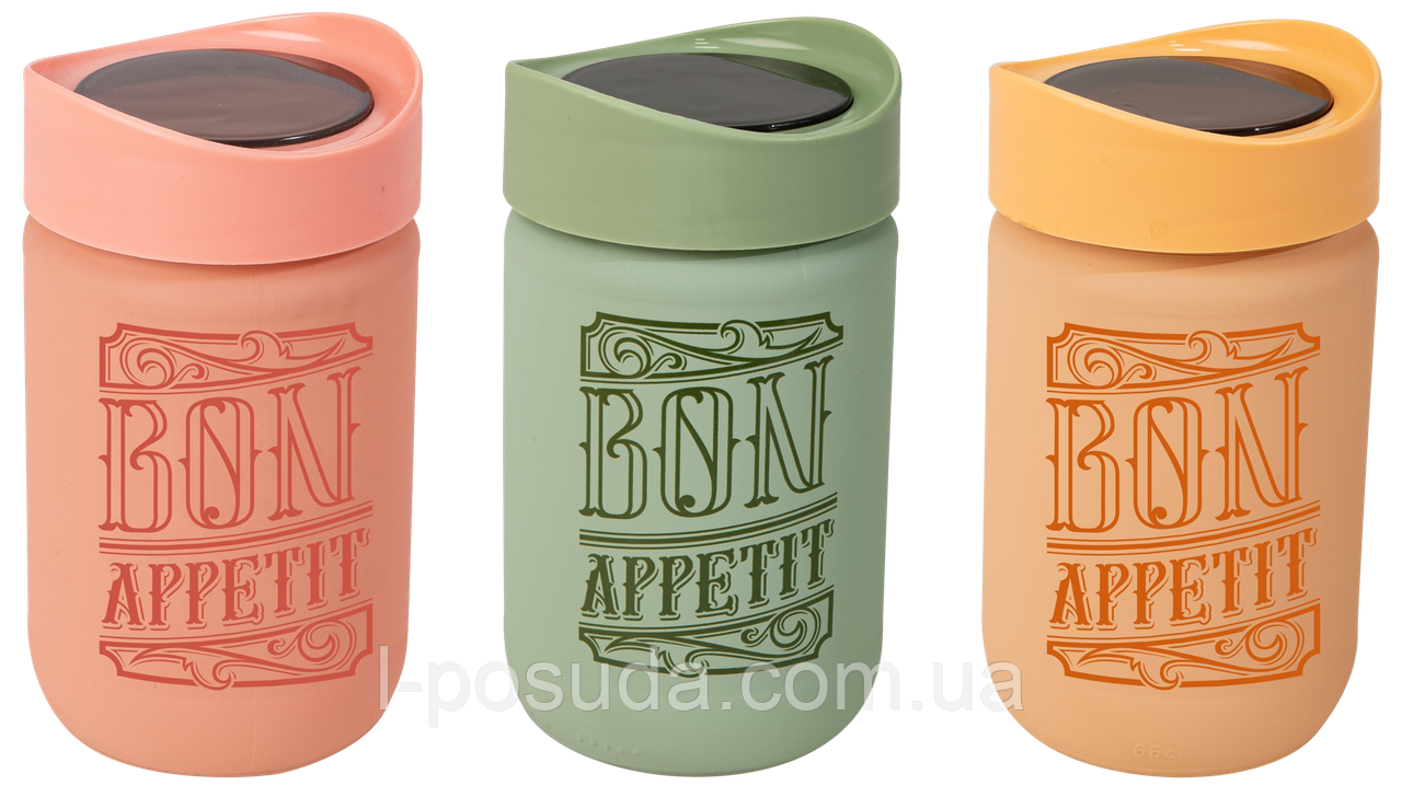 Банка Herevin 2024 Colours Plastic Lid 0.66 л (149367-150) (7053593), фото 1
