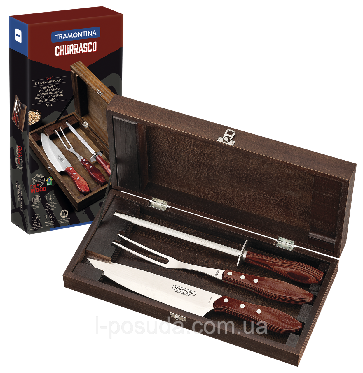 Набір для м'яса Tramontina Barbecue, 3 предмети (7067749), фото 1