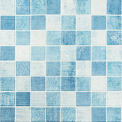 Панель стінова 3D 700х700х4мм Мозаїка блакитна SW-00002009