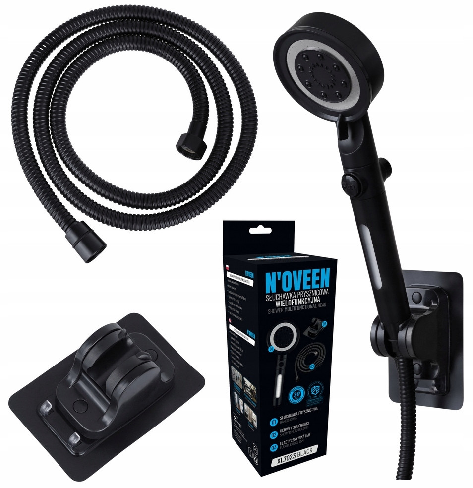 Багатофункціональна душова лійка - насадка + шланг Noveen XL7023, фото 1
