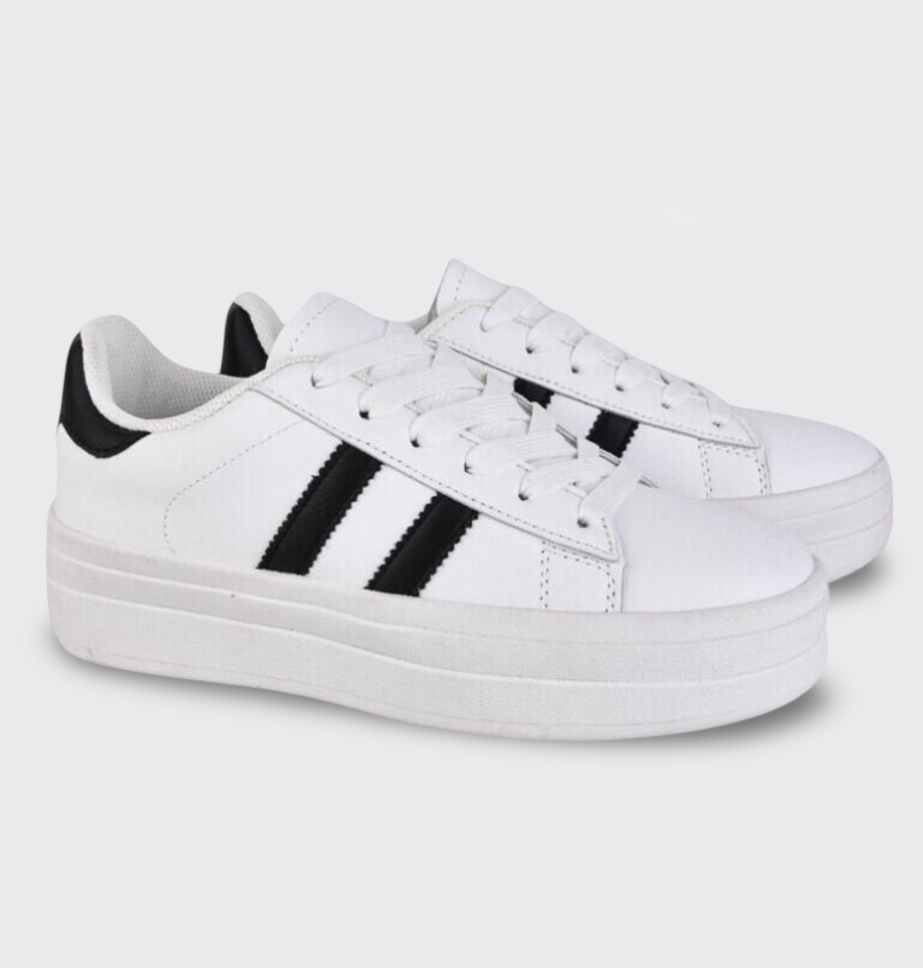 Жіночі кеди на високій підошві шкіра, фото 1