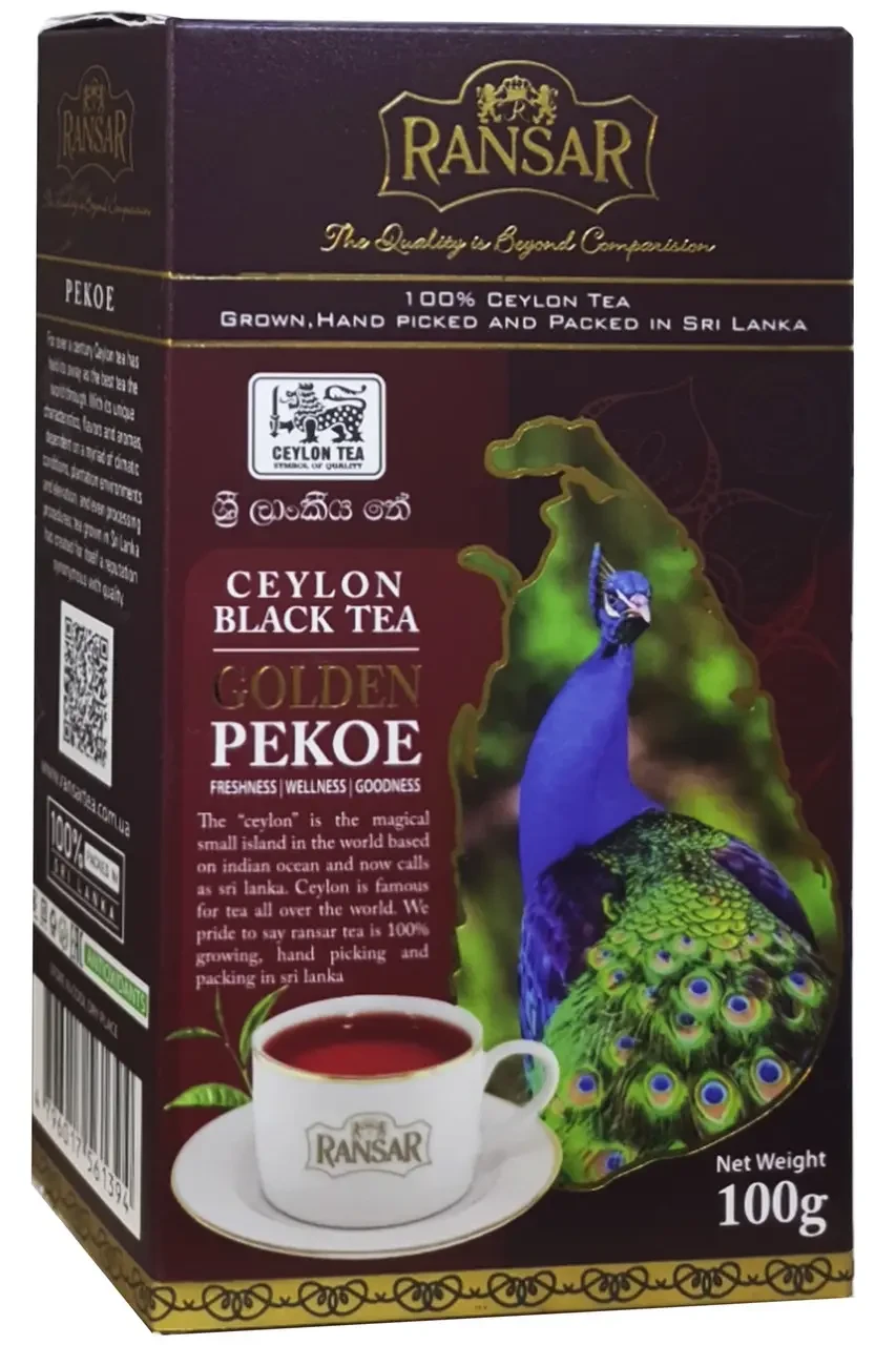 Чай чорний Ransar Golden Pekoe Ceylon Black Tea 100 г
