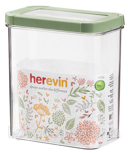 Контейнер HEREVIN Storage Canister-Green-Peach 1.8 л (161207-100) (7077953), фото 1