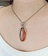 Підвіска срібна з бурштином 1016PEN-v, фото 4