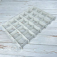 *10 шт* / Перегородка на 24 осередка / 400х280х40 мм / Звичайна / Біла