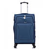 Дорожня тканинна валіза на колесах Bonro Tourist маленька (невелика) синя з висувною ручкою і кодовим замком, фото 7