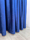 Оксамитові(велюрові) однотонні штори турецької якості. Колір: темно-синій, фото 10