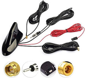 Eightwood - Антена для автомагнітоли DAB-спліттер SMB SMA GPS-адаптер AM/FM. Підсилювач сигналу на дах