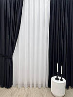 Оксамитові(велюрові) однотонні штори турецької якості. Колір:чорний