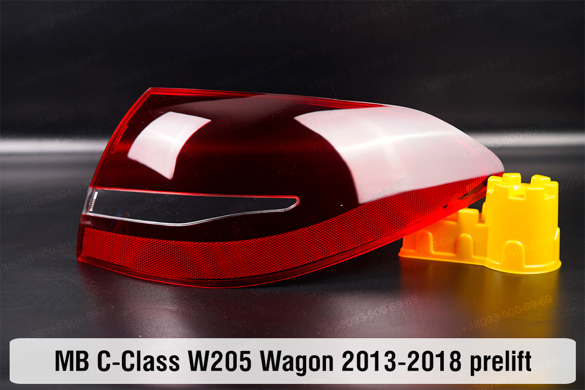 Скло заднього ліхтаря зовнішнє в крилі Mercedes-Benz C-Class W205 Wagon (2013-2018) дорест праве, фото 1