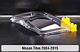 Скло фари Nissan Titan (2004-2015) ліве, фото 8