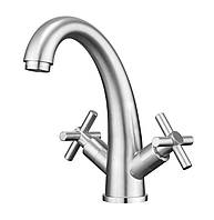 Змішувач ZEGOR (TROYA) на умивальник JAS1-A710 нержавіюча сталь