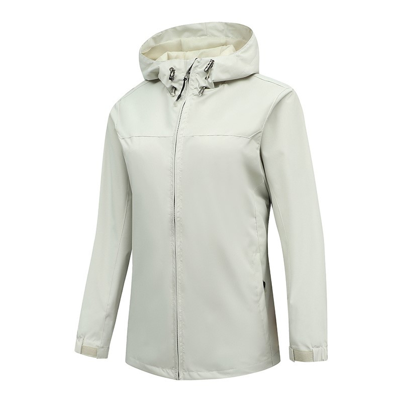 Жіноча вітрівка Solve,молочно-білa легка водовідштовхувальна куртка для весни та осені, KT7002201 Розмір - 3XL, фото 1