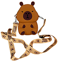 Сумка через плече силіконова LM №75595-7 (75597) "Капібара"