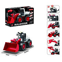 Бульдозер ігрова машина 32 см зі світлом і звуком ToyStar гумові колеса.