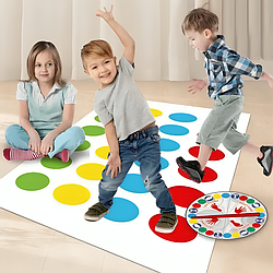Підлогова гра Твістер від 6 років, 160х112 см, Dance Pad Toy / Гра для підлоги / Інтерактивний килимок для гри / Дитяча гра