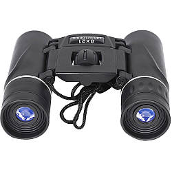 Дитячий бінокль зі скляними лінзами, 8х21мм, на шнурку / Бінокль дитячий ігровий / Складний міні-бінокль / Телескоп дитячий