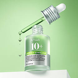 Сироватка для обличчя з азелаїновою кислотою 10%, 30мл, Anua  / Освітлююча сироватка для всіх типів шкіри