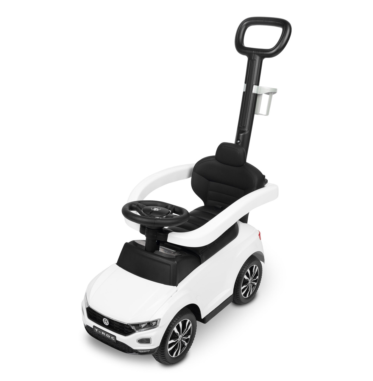 Машинка для катання Caretero (Toyz) VW T-Roc з батьківською ручкою White, фото 1