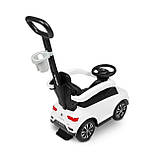 Машинка для катання Caretero (Toyz) VW T-Roc з батьківською ручкою White, фото 4