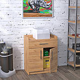 Тумба офісна LD L-640 64х42х80 см Венге Луїзіана. Мобільна тумбочка в офіс на колесах, фото 2