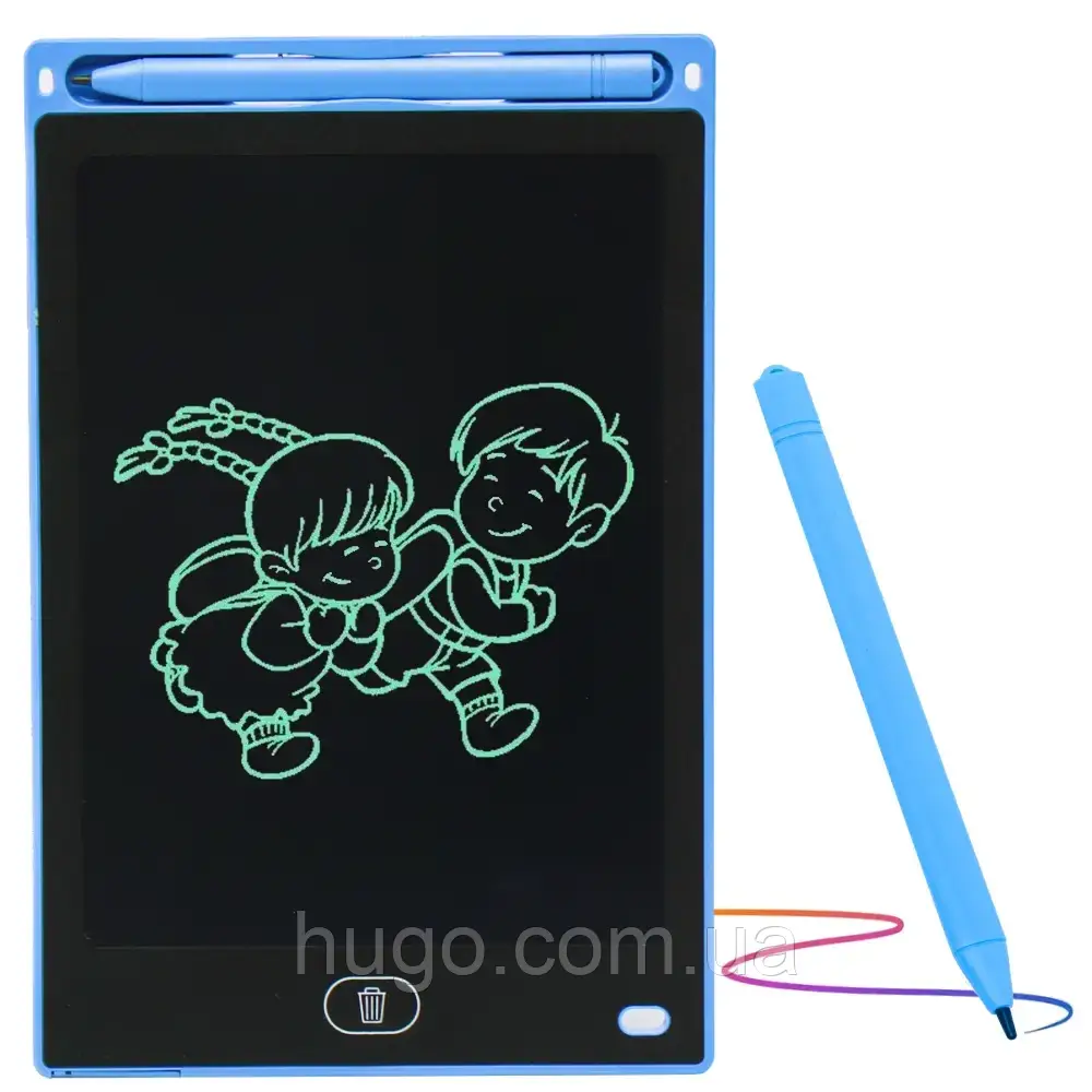 LCD планшет для малювання 12" зі стілусом, Writing Tablet, Синій / Графічний планшет для малювання, фото 1