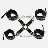 Комплект для бондажу з 8 предметів Secret Play Secret Pleasure Black Collection Bondage Kit, фото 4