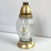 Лампадки на могилу з декором