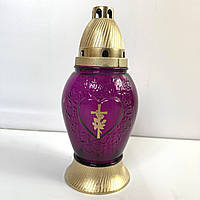 Лампадки на могилу фіолетового кольору