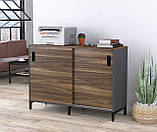 Тумба офісна приставна LS-1200-830 антрацит Венге Луїзіана. Тумбочка для дому та офісу, фото 7