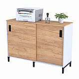 Тумба офісна приставна LS-1200-830 антрацит Венге Луїзіана. Тумбочка для дому та офісу, фото 5