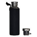Титанова пляшка для води спортивна фляга з титану Tiartisan Titanium 750 мл з неопреновим чохлом, фото 4