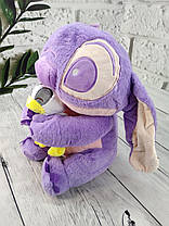 М'яка іграшка з пледом усередині Енджел подружка Стича з каченям бузкова, фото 3