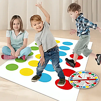 Підлогова гра Твістер від 6 років, 160х112 см, Dance Pad Toy/Полова гра/інтерактивний килимок для гри/Місяча гра