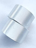 Атласна стрічка 5 см 33 м молочно-біле