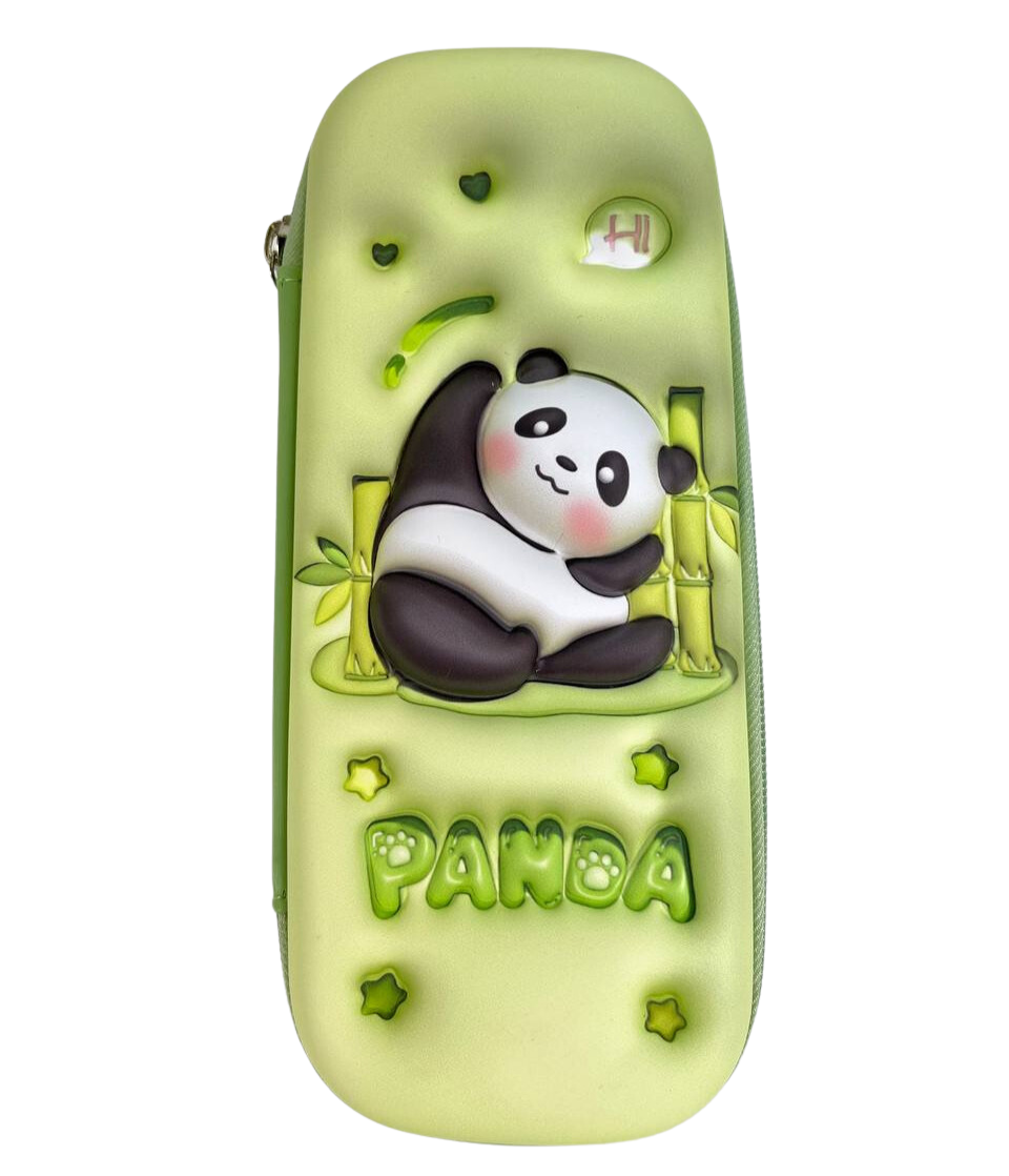 Пенал-футляр 3d LM №75540-0 (75540) "Панда" з відворотом та кишенею, фото 1