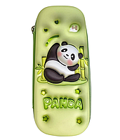 Пенал-футляр 3d LM №75540-0 (75540) "Панда" з відворотом та кишенею